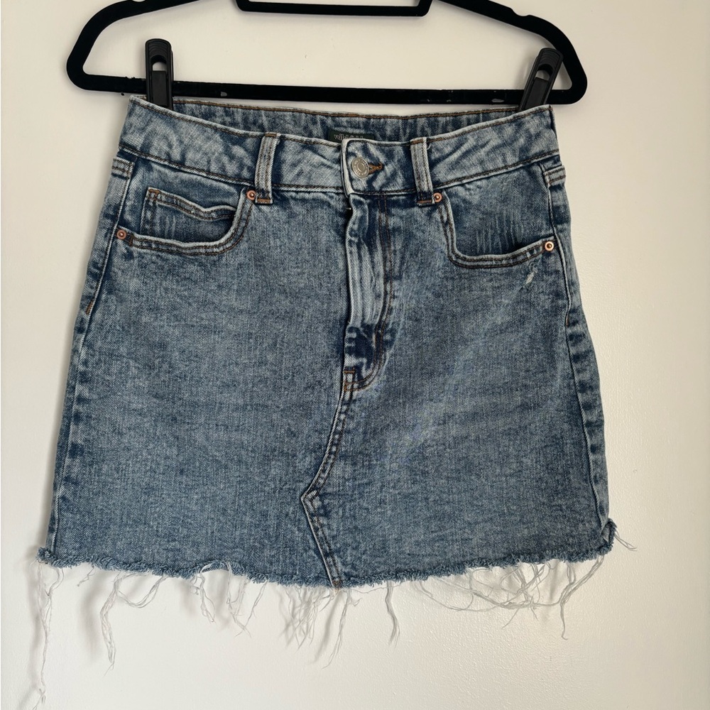 Wild Fable Blue Denim Mini Skirt